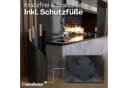Heimfleiss® Kaminbesteck Modernes Kaminbesteck aus Stahl & Holz – 3-teilig oder 4-teilig, Elegantes Kaminzubehör mit Schaufel, Besen & Schürhaken, Stilvoll Bild 5