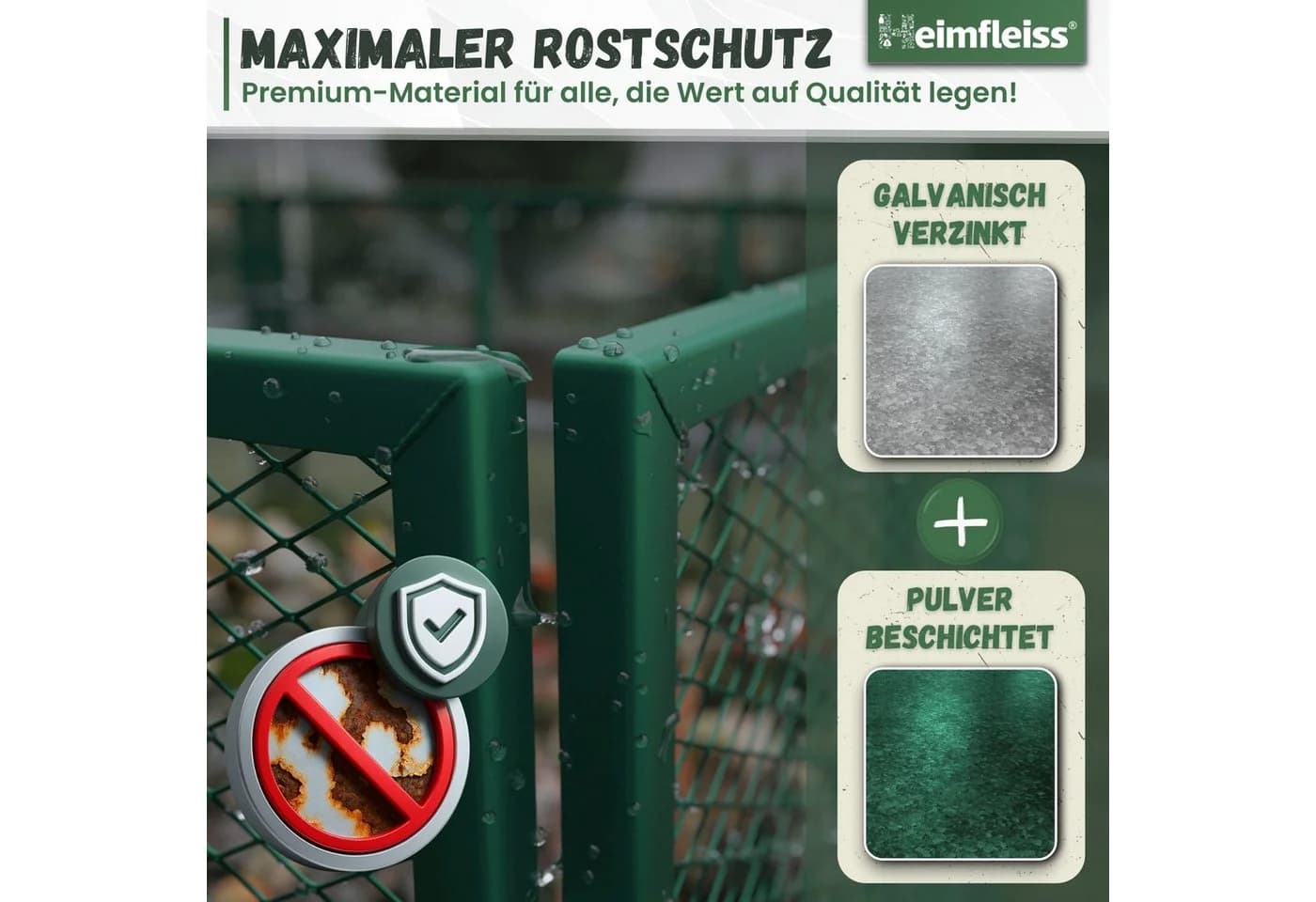 Heimfleiss® Metall Komposter 750L Verzinkt & Pulverbeschichtet - Bild 4