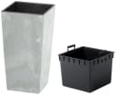 Prosperplast Pflanzkübel Urbi Square Beton Grau Bild 2