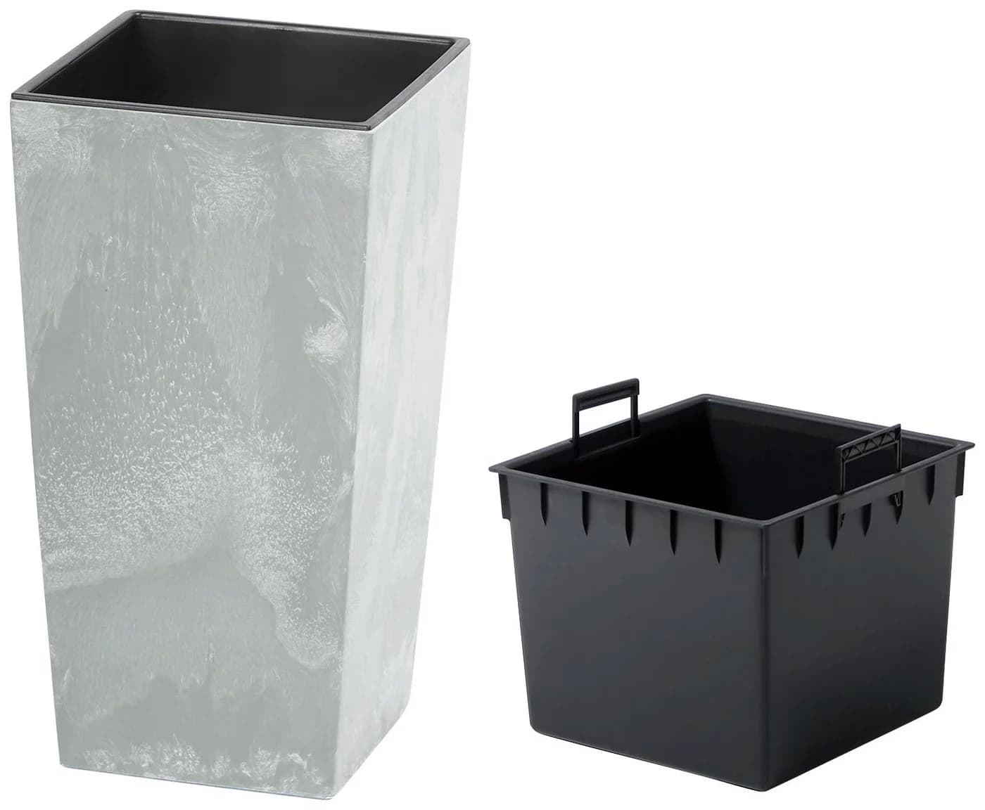 Prosperplast Pflanzkübel Urbi Square Beton Grau - Bild 2