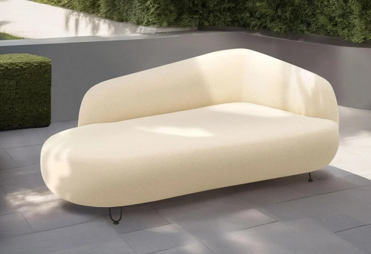 DOMO COLLECTION Poika Polstergarnitur Beige Outdoor Fellimitat