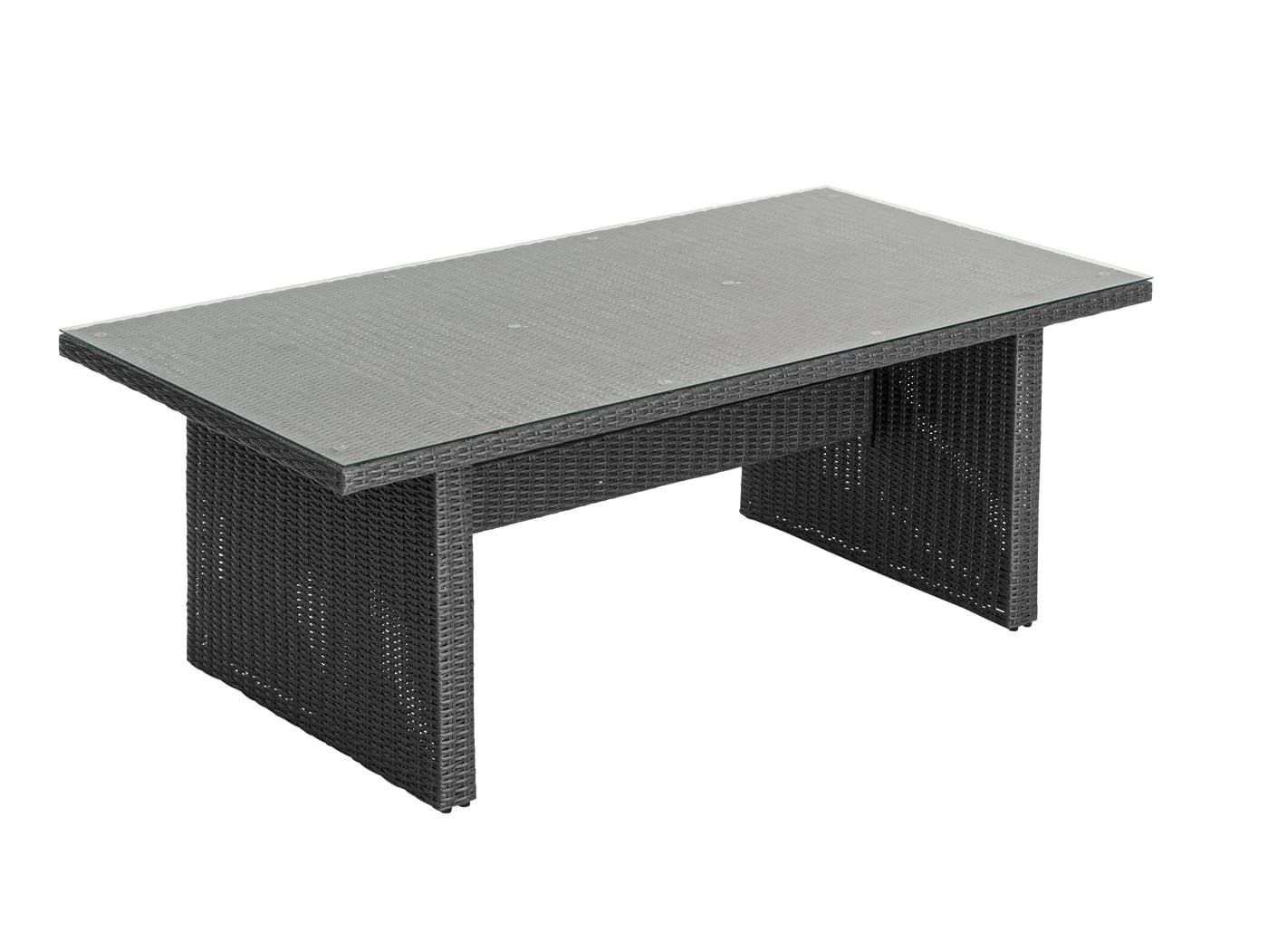 KONIFERA Garten-Essgruppe New Paris 25-tlg. Dunkelgrau Aluminium Polyrattan - Bild 3