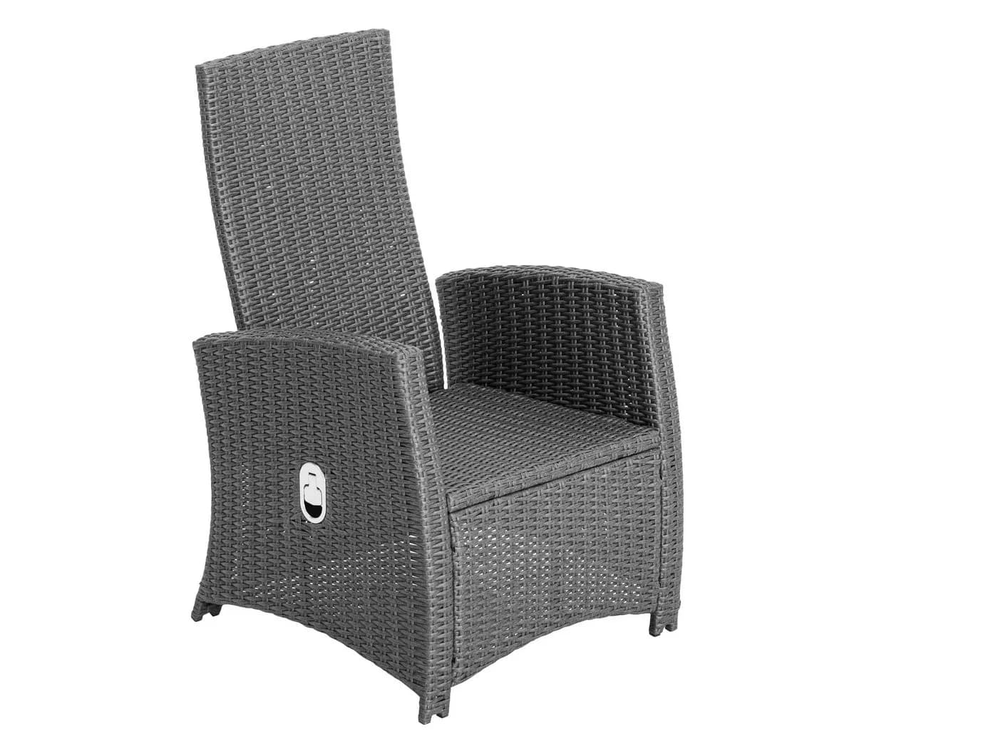 KONIFERA Garten-Essgruppe New Paris 25-tlg. Dunkelgrau Aluminium Polyrattan - Bild 4