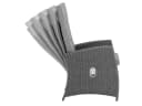 KONIFERA Garten-Essgruppe New Paris 25-tlg. Dunkelgrau Aluminium Polyrattan Bild 5