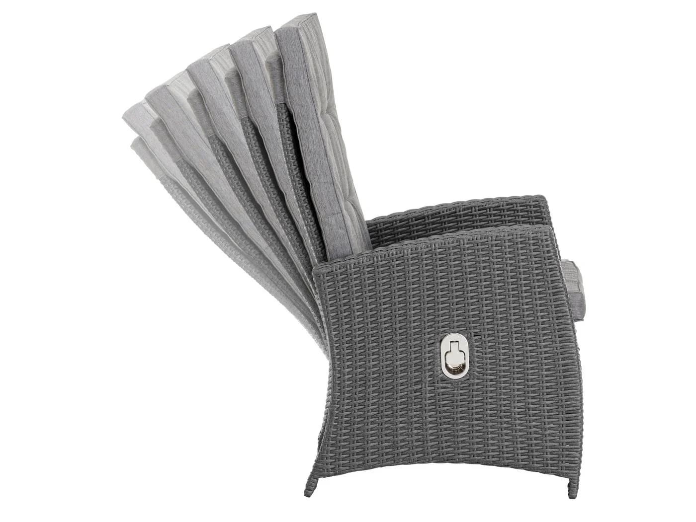 KONIFERA Garten-Essgruppe New Paris 25-tlg. Dunkelgrau Aluminium Polyrattan - Bild 5