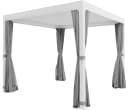 Konifera Pavillon Palma Pergola Lamellendach Weiß/Grau Bild 1