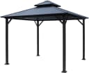 Pavillon KONIFERA Thasos Grau mit Doppeldach Bild 3