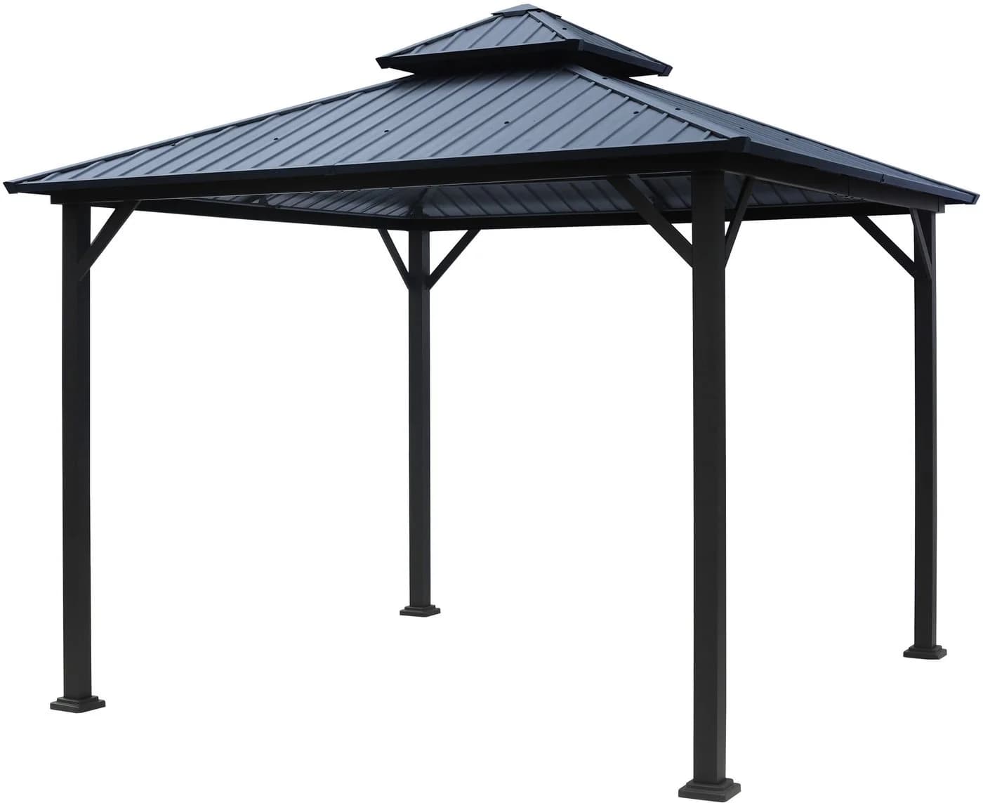 Pavillon KONIFERA Thasos Grau mit Doppeldach - Bild 3