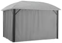KONIFERA Pavillonseitenteil Juno Grau Polyester Bild 2