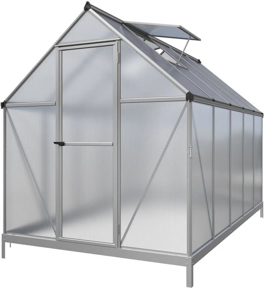 Gewächshaus KONIFERA Silber Polycarbonat - Bild 3