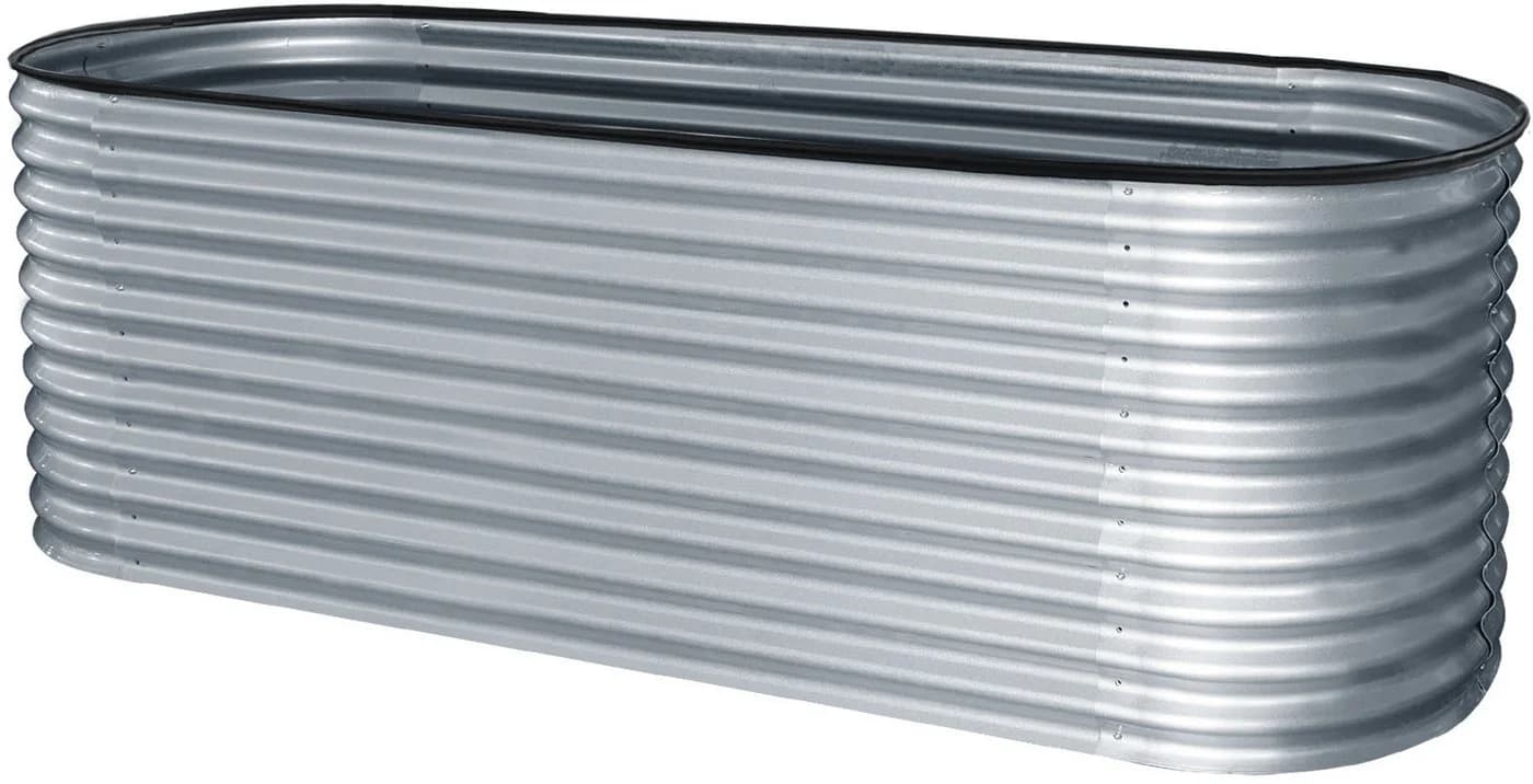 KONIFERA Hochbeet bodenlos verzinkter Stahl silber