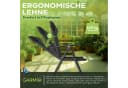 GARMIO Klappstuhl Gartenstuhl FLORENZ Schwarz Aluminium 7-fach verstellbar Bild 5