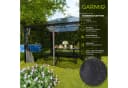 GARMIO® Pavillon 3x4m Garten Überdachung mit Polycarbonat-Dach & Moskitonetz Bild 4