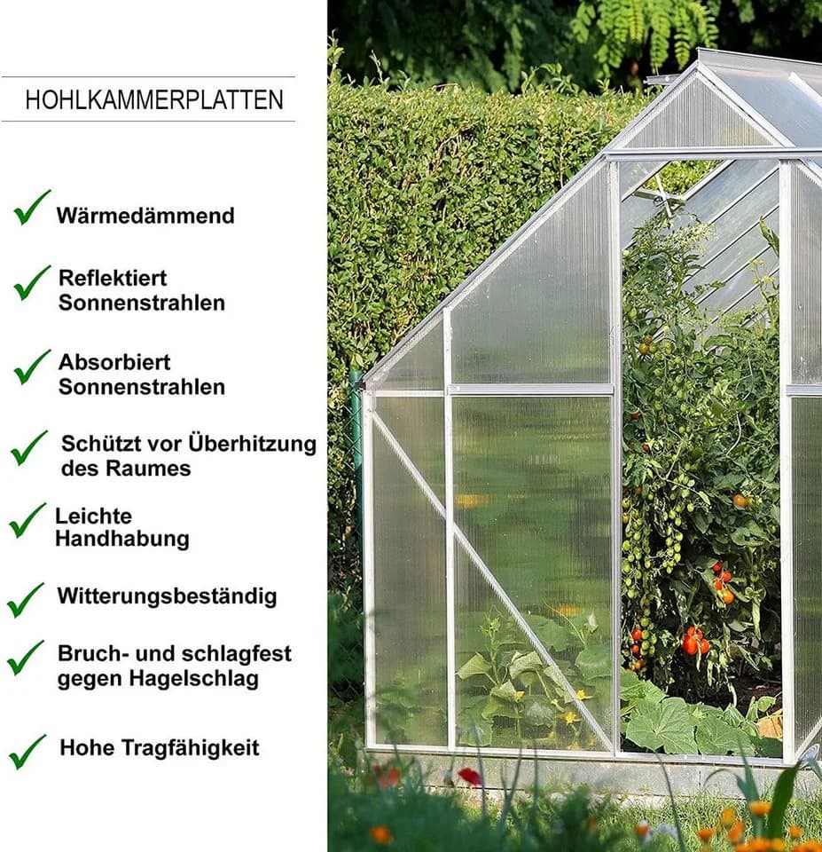 Floordirekt Doppelstegplatte Polycarbonat 60,5 x 121 cm - Bild 5