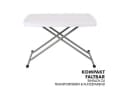 Floordirekt Klapptisch Nara Weiß Campingtisch Bild 3