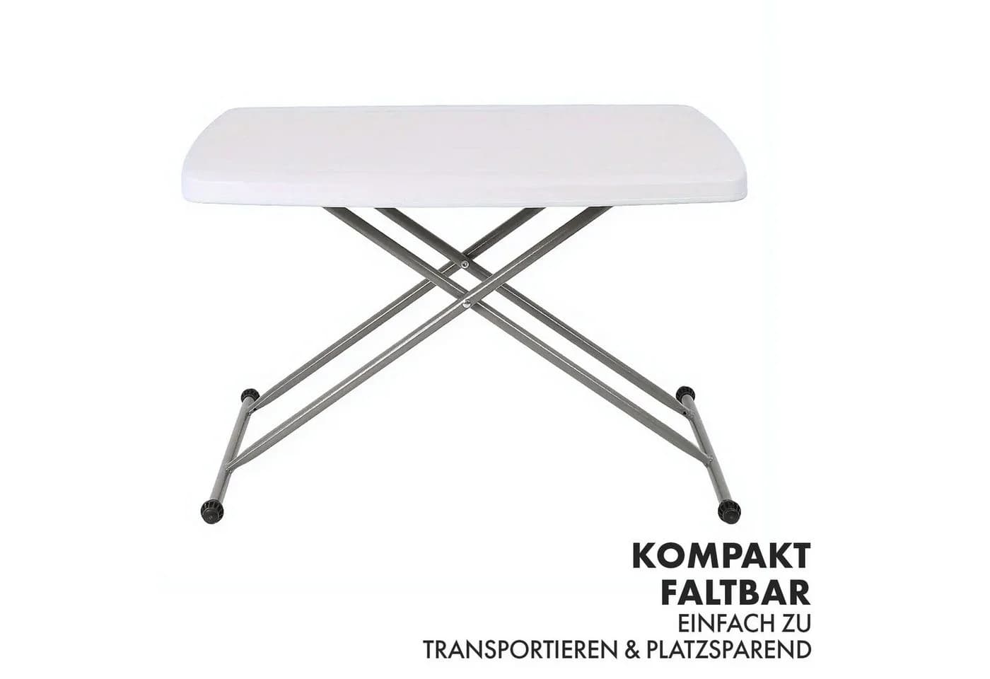 Floordirekt Klapptisch Nara Weiß Campingtisch - Bild 3