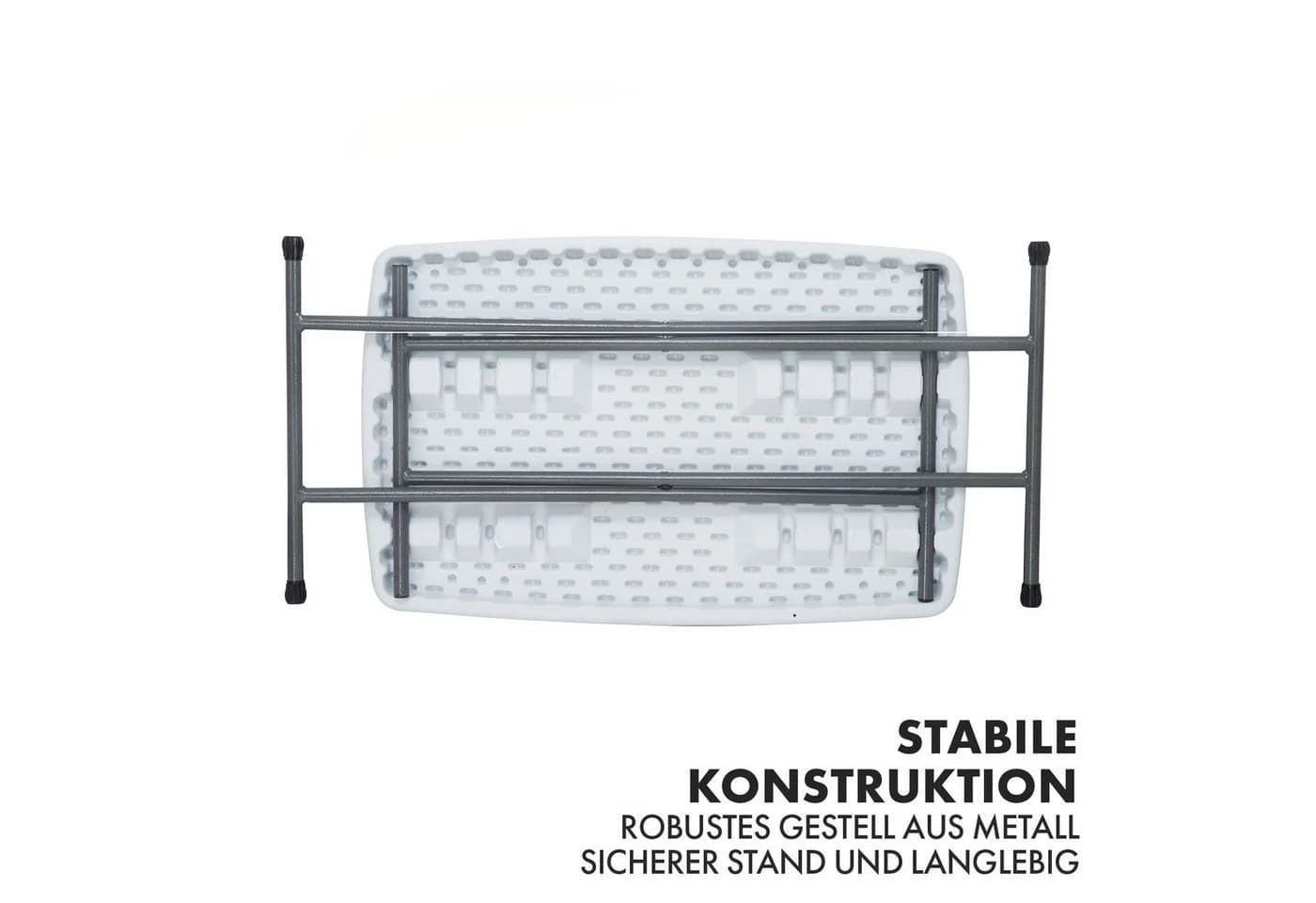 Floordirekt Klapptisch Nara Weiß Campingtisch - Bild 4