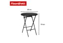 Floordirekt Klapptisch Toyama Ø 60 cm Schwarz Bild 1
