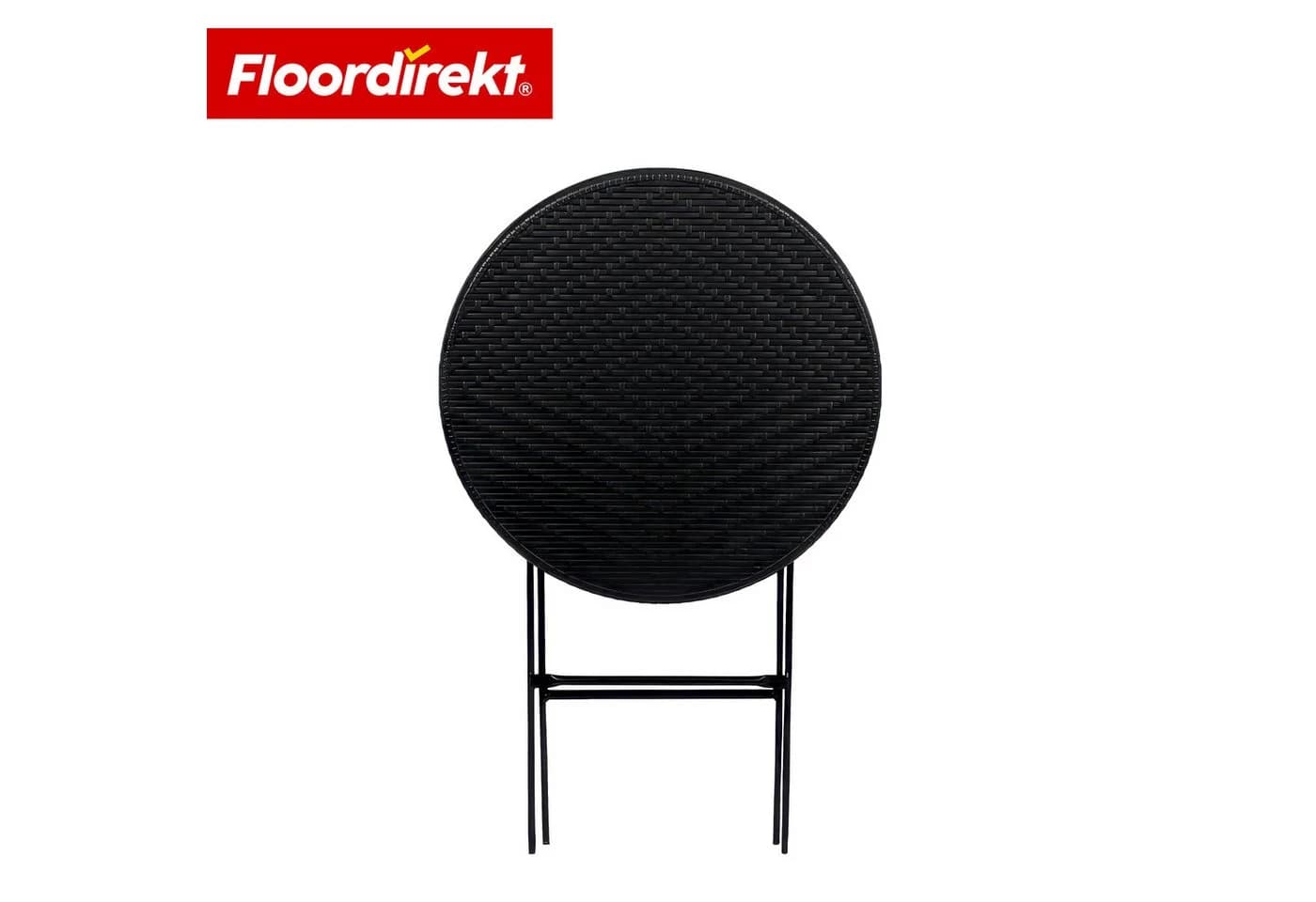 Floordirekt Klapptisch Toyama Ø 60 cm Schwarz - Bild 3