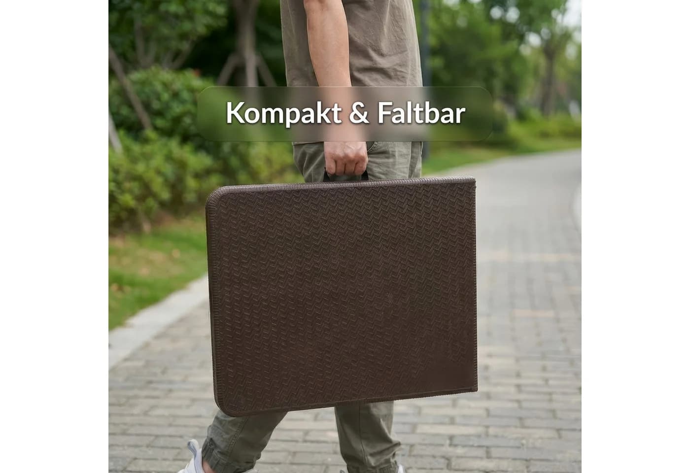 Floordirekt Klapptisch Miyako Braun Wetterfest Faltbar - Bild 4