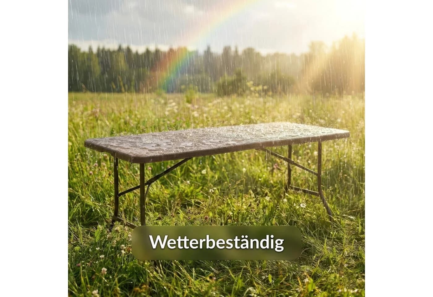 Floordirekt Klapptisch Miyako Braun Wetterfest Faltbar - Bild 5