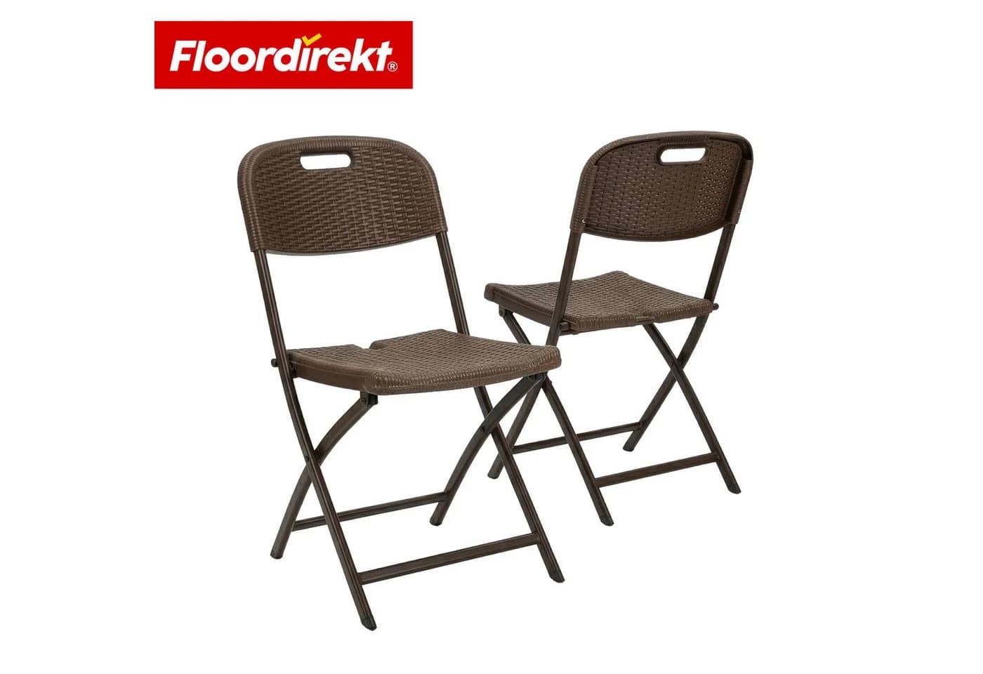 Floordirekt Klappstuhl Niigata 2er Set Rattan-Optik - Bild 2