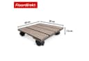 Floordirekt Pflanzenroller Marquis WPC 30x30 cm mit Bremse Bild 1