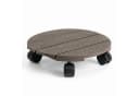 Floordirekt Pflanzenroller Countess WPC rund braun mit Bremse Bild 2