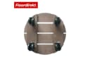 Floordirekt Pflanzenroller Countess WPC rund braun mit Bremse Bild 3