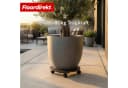 Floordirekt Pflanzenroller Countess WPC rund braun mit Bremse Bild 5