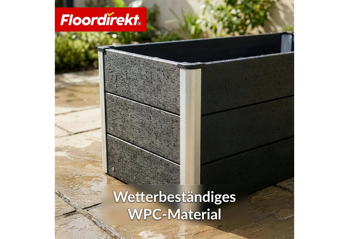 Floordirekt Hochbeet Paros Anthrazit WPC - Bild 4
