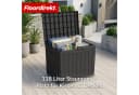 Floordirekt Gartenbox Holz-Optik Anthrazit/Braun Bild 3