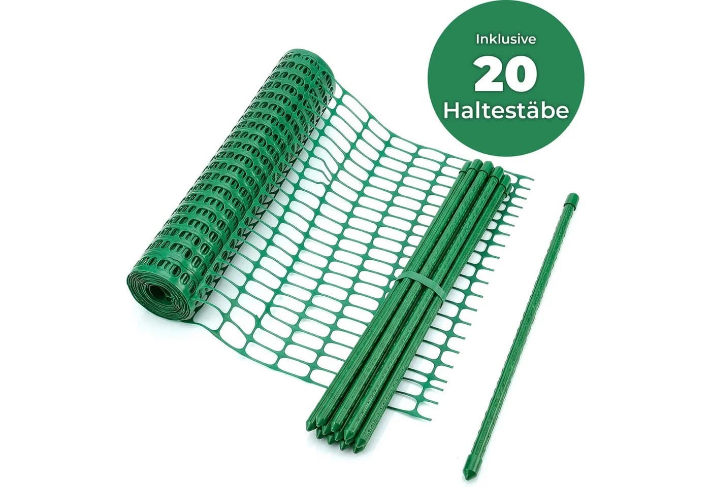 Floordirekt Absperrzaun Chester Set 30m/50m mit 20 Pfosten
