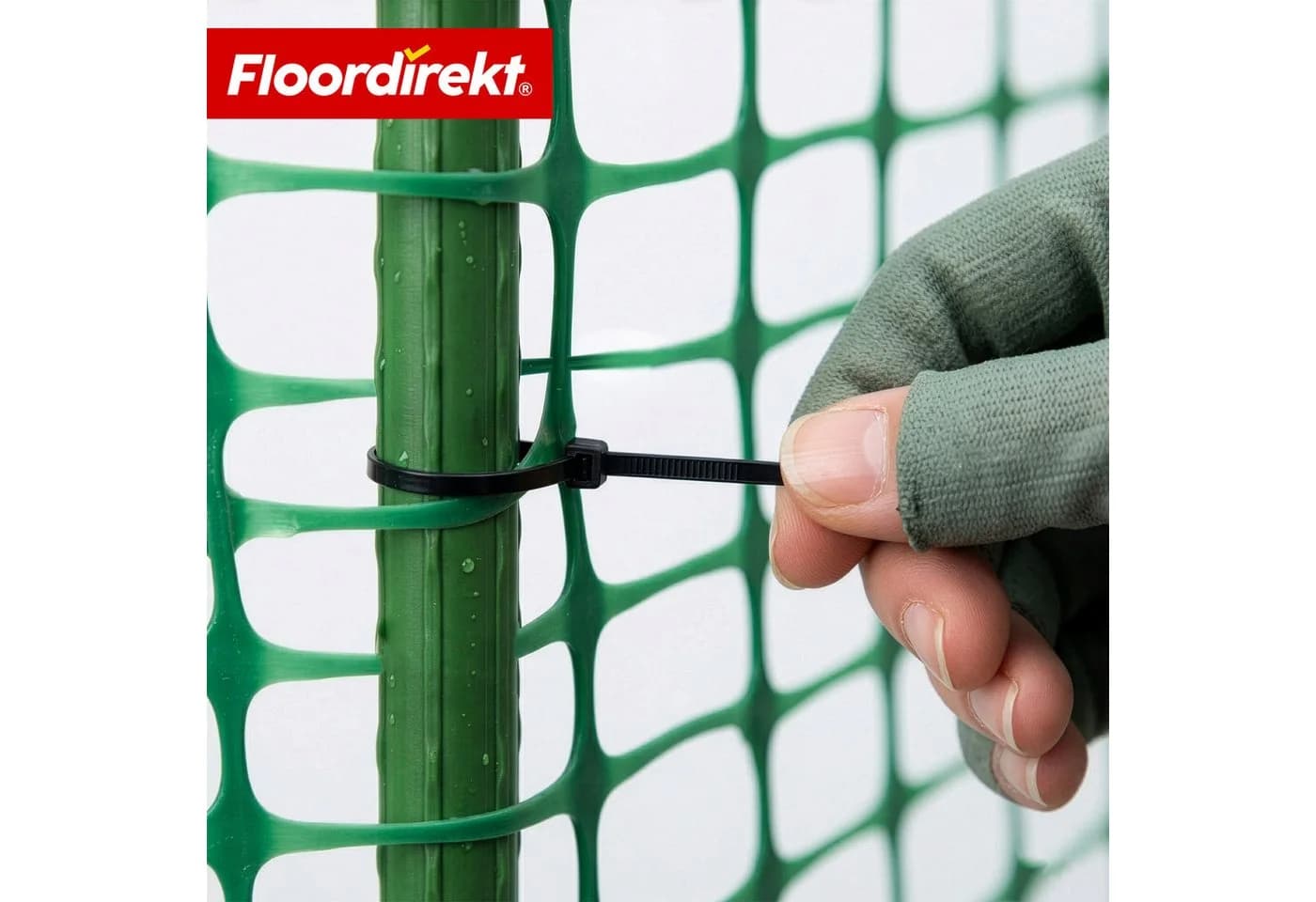 Floordirekt Absperrzaun Chester Set 30m/50m mit 20 Pfosten - Bild 5
