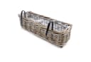 Spetebo Balkonkasten Rattan Set 2 St. Natur Weide Pflanzkorb Bild 3