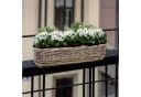 Spetebo Balkonkasten Rattan Set 2 St. Natur Weide Pflanzkorb Bild 5