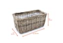 Spetebo Blumentopf Weide Pflanzkorb Natur Eckig Bild 1