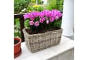 Spetebo Blumentopf Weide Pflanzkorb Natur Eckig Bild 4