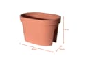Spetebo Blumentopf Terracotta Kunststoff Pflanzkasten zum Einhängen Bild 1
