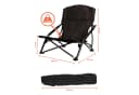 Spetebo Campingstuhl Strandstuhl Schwarz Klappbar mit Tragetasche Bild 1