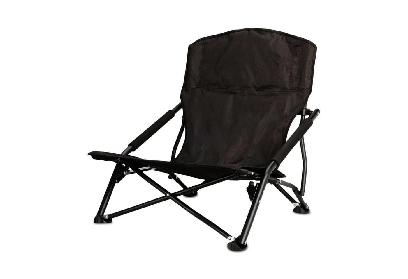 Spetebo Campingstuhl Strandstuhl Schwarz Klappbar mit Tragetasche - Bild 2
