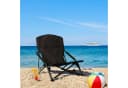 Spetebo Campingstuhl Strandstuhl Schwarz Klappbar mit Tragetasche Bild 3