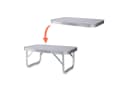 Spetebo Campingtisch Klappbar Aluminium Weiß Silber Bild 1