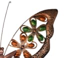 Spetebo Solar Schmetterling Wandbild Bronze mit LED Bild 3