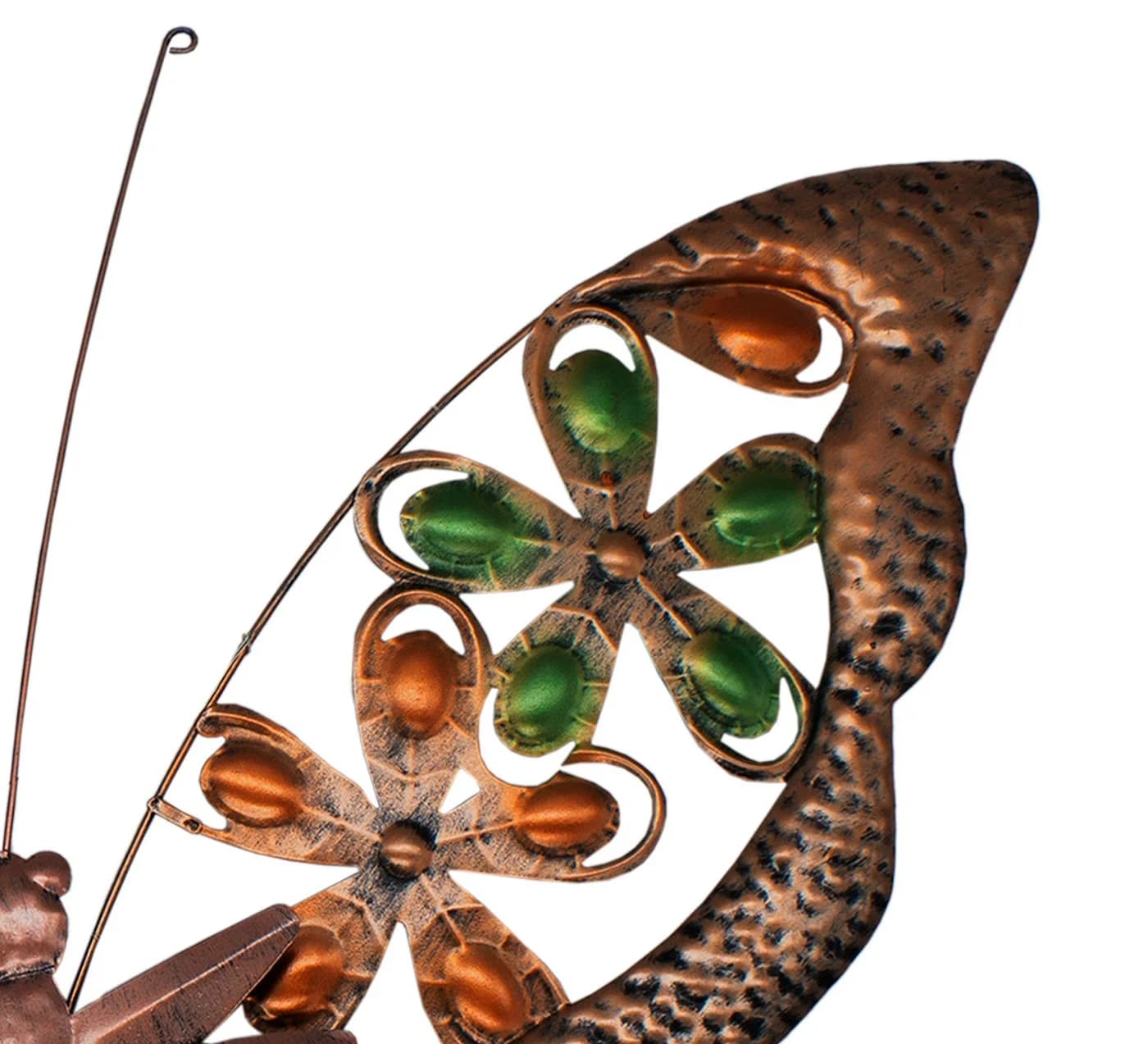 Spetebo Solar Schmetterling Wandbild Bronze mit LED - Bild 3