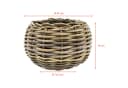 Spetebo Blumentopf Rattan Pflanztopf mit Kunststoff Einsatz Bild 1