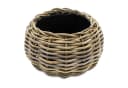 Spetebo Blumentopf Rattan Pflanztopf mit Kunststoff Einsatz Bild 2