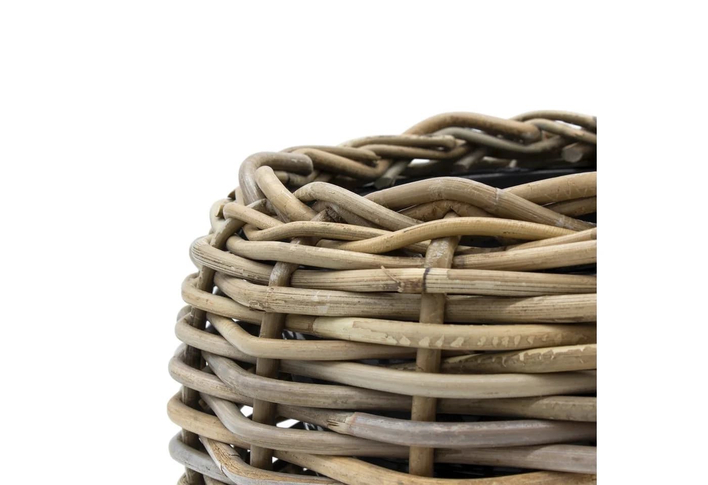 Spetebo Blumentopf Rattan Pflanztopf mit Kunststoff Einsatz - Bild 4