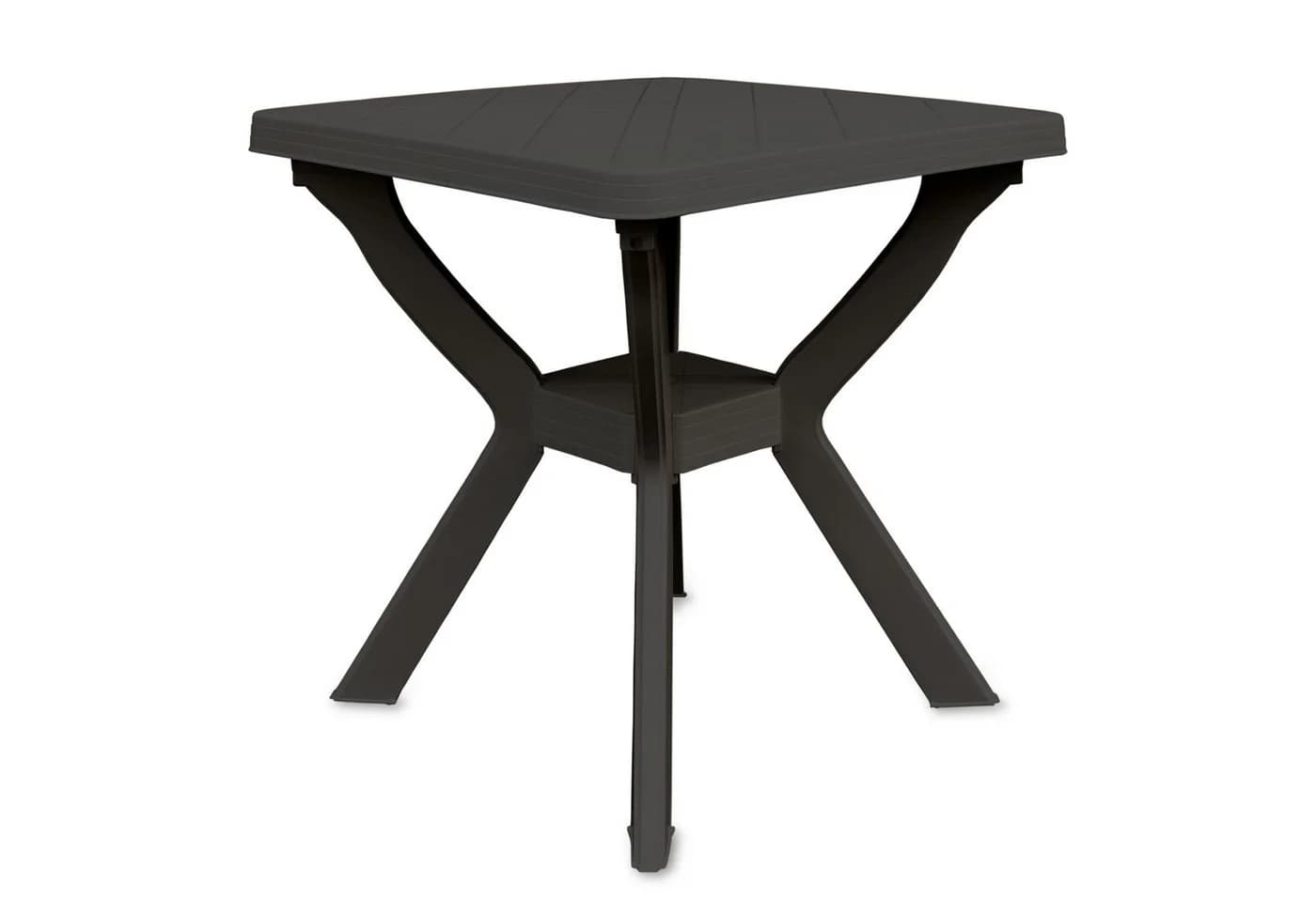 Spetebo Gartentisch Anthrazit Kunststoff Quadratisch 70 cm - Bild 2