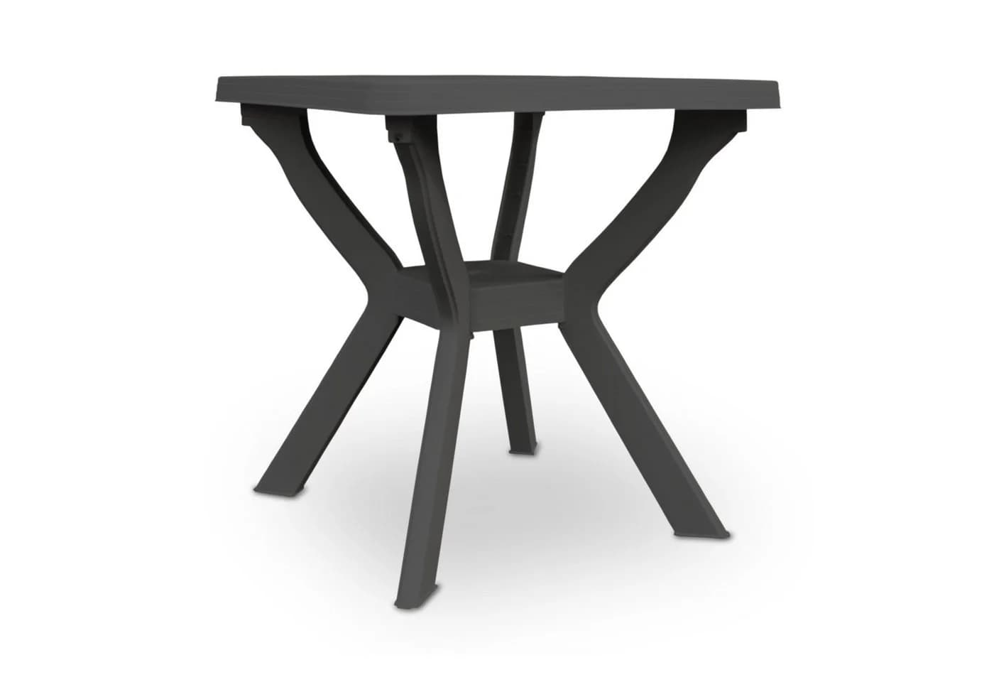 Spetebo Gartentisch Anthrazit Kunststoff Quadratisch 70 cm - Bild 3